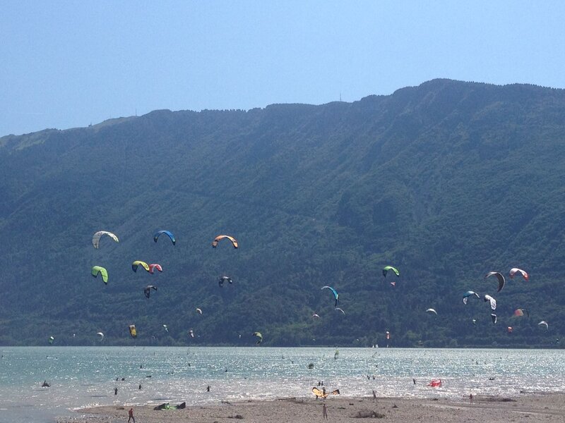 Kitesurfing And Windsurfing