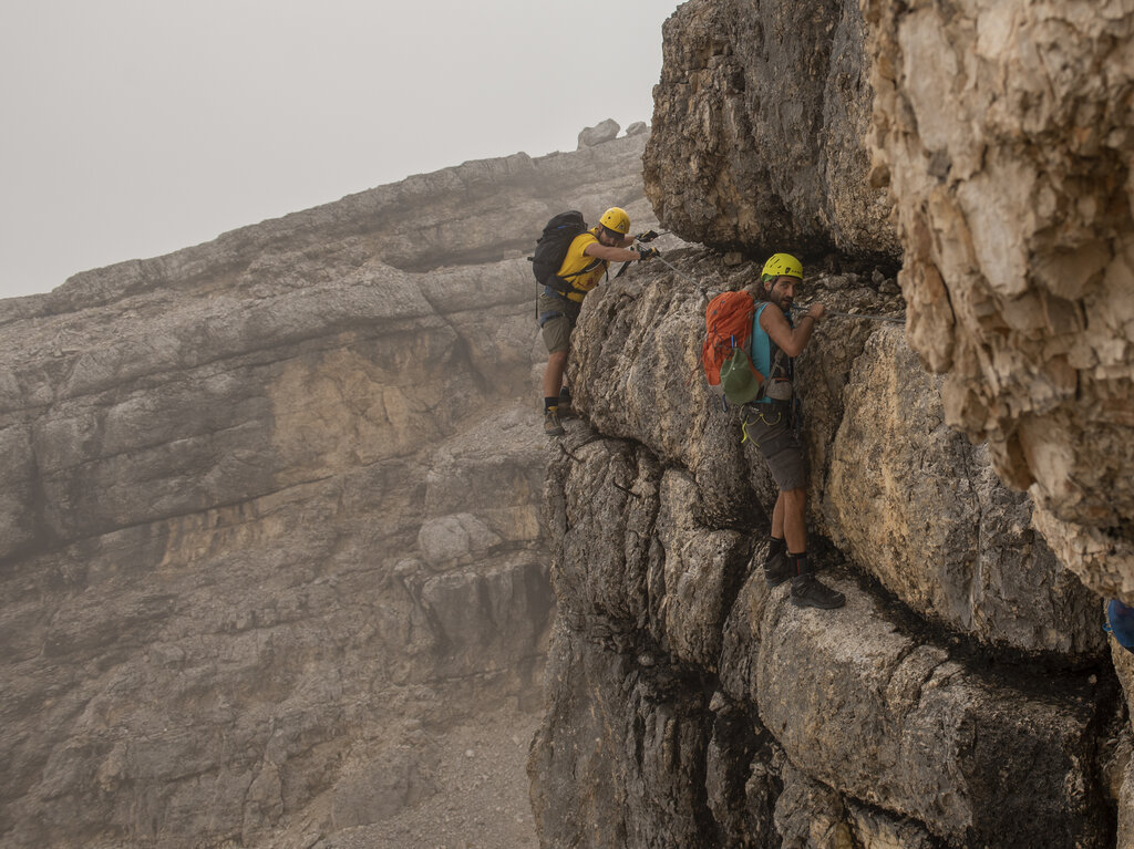 Ferrata Tofana Di Mezzo Punta Anna Aglio  Nebbia Credits Ute Dandrea | &copy; Ute Dandrea