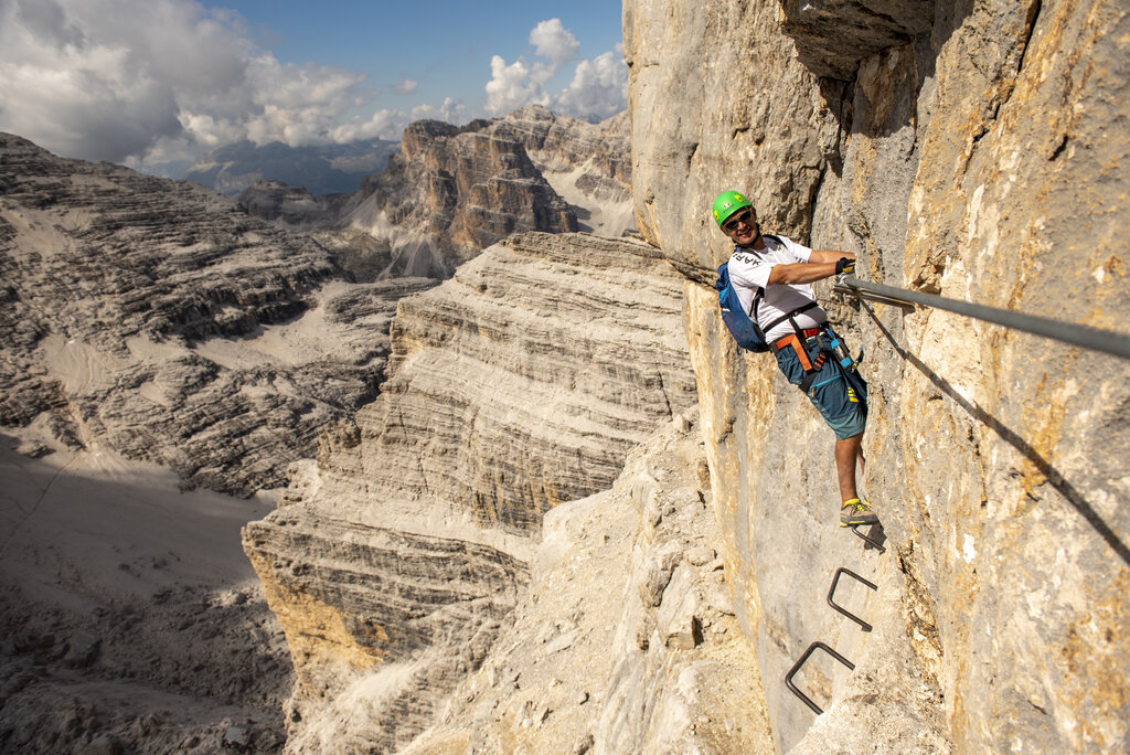 Ferrata Tofana Di Mezzo Punta Anna Aglio Estate Credits Ute Dandrea | &copy; Ute Dandrea