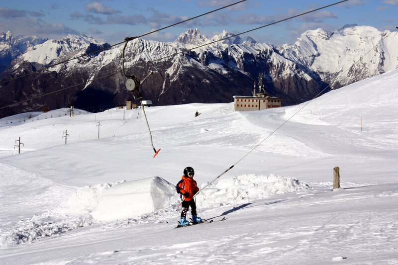The slopes of the Nevegal ski area