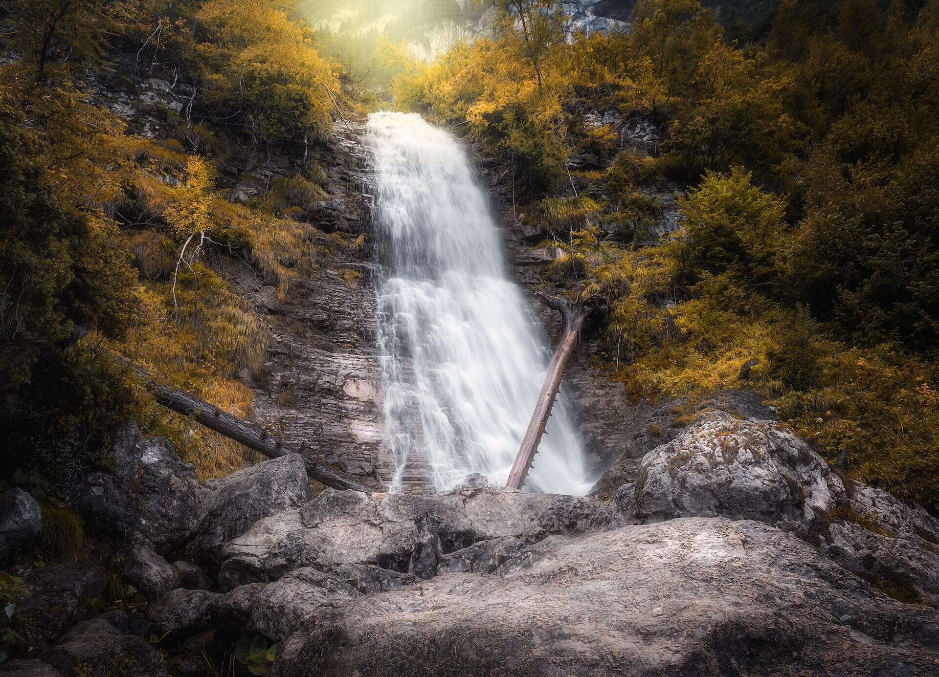 The sound of the Comelle waterfall