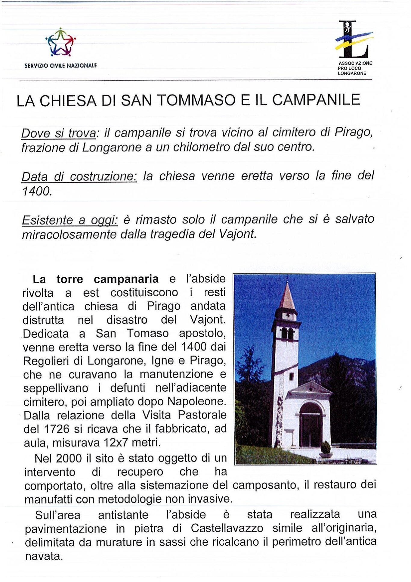 La chiesa di san Tommaso e il campanile_2 La chiesa di san Tommaso e il campanile_2