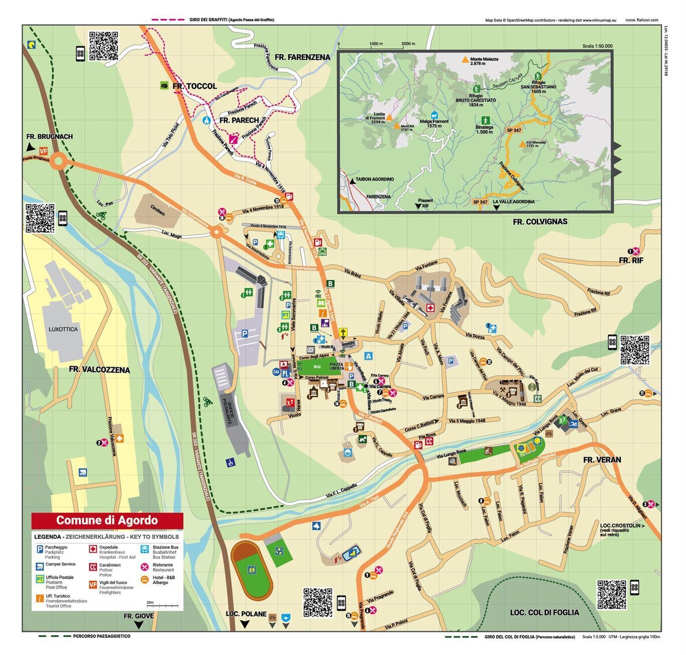 Mappa Agordo Mappa Agordo