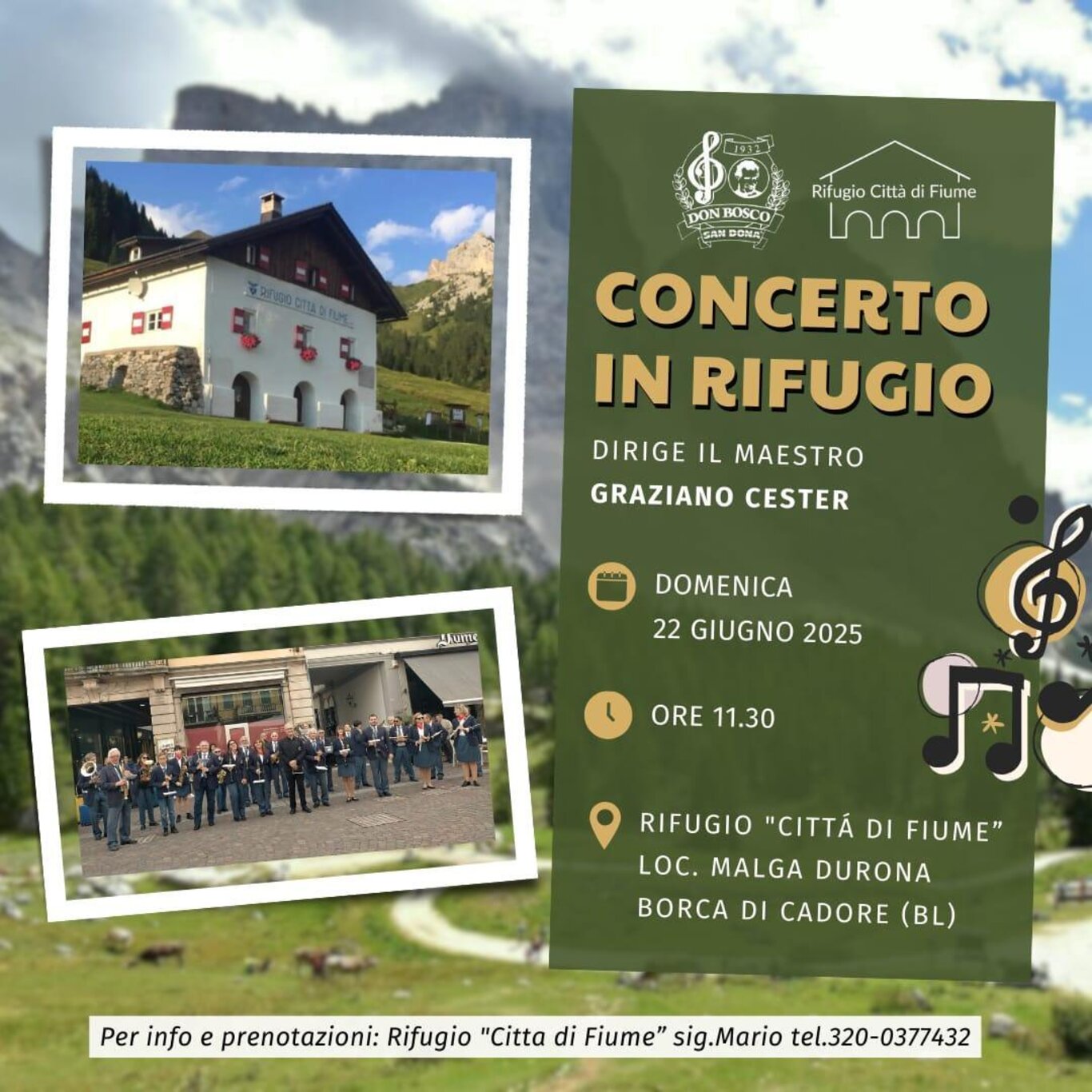 concerto in rifugio concerto in rifugio