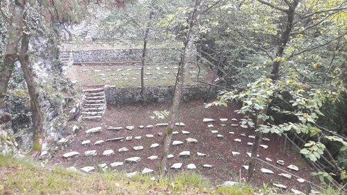 teatro al Mut vista da sopra il palcoscenico