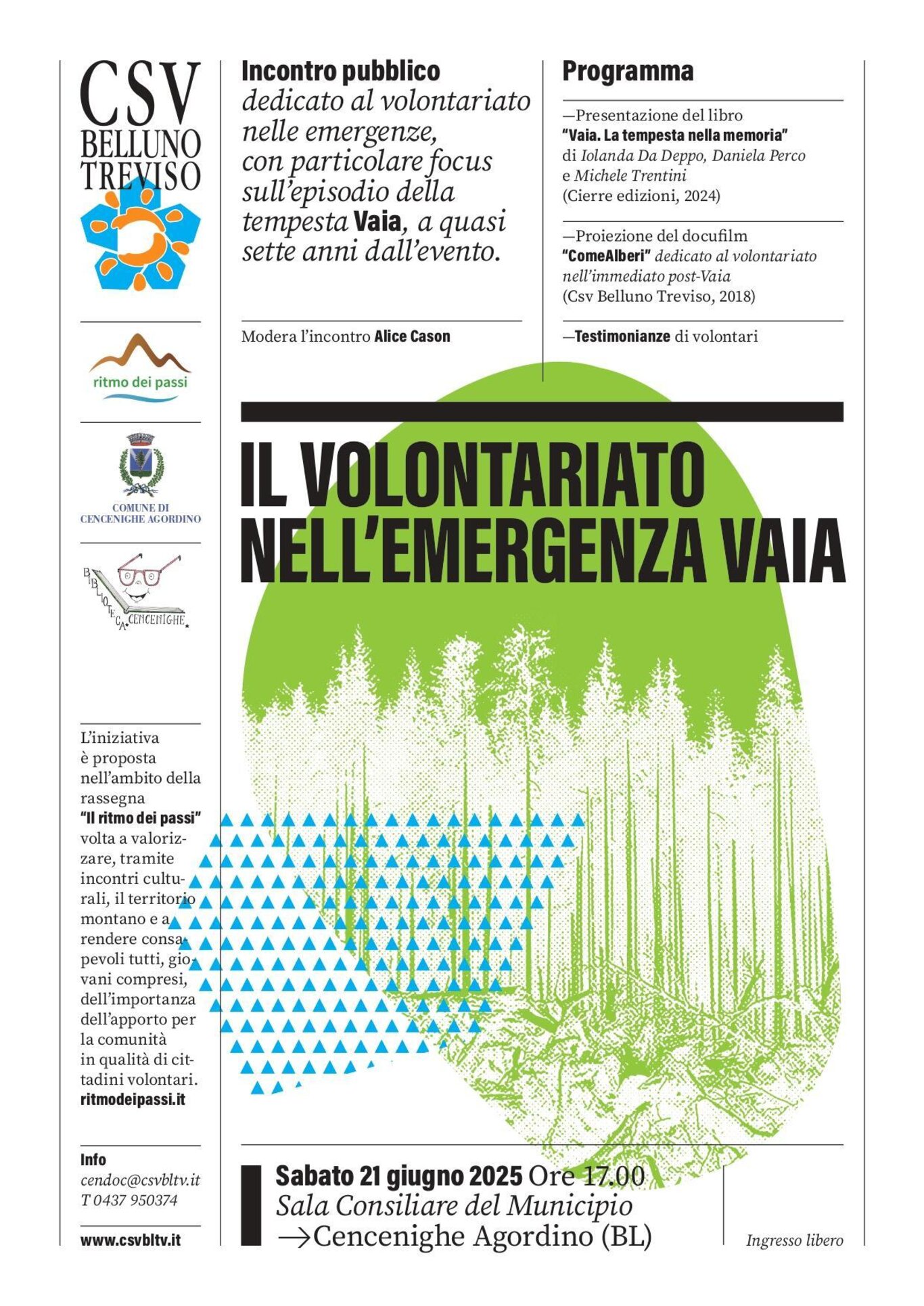 il volontariato nell'emergenza Vaia