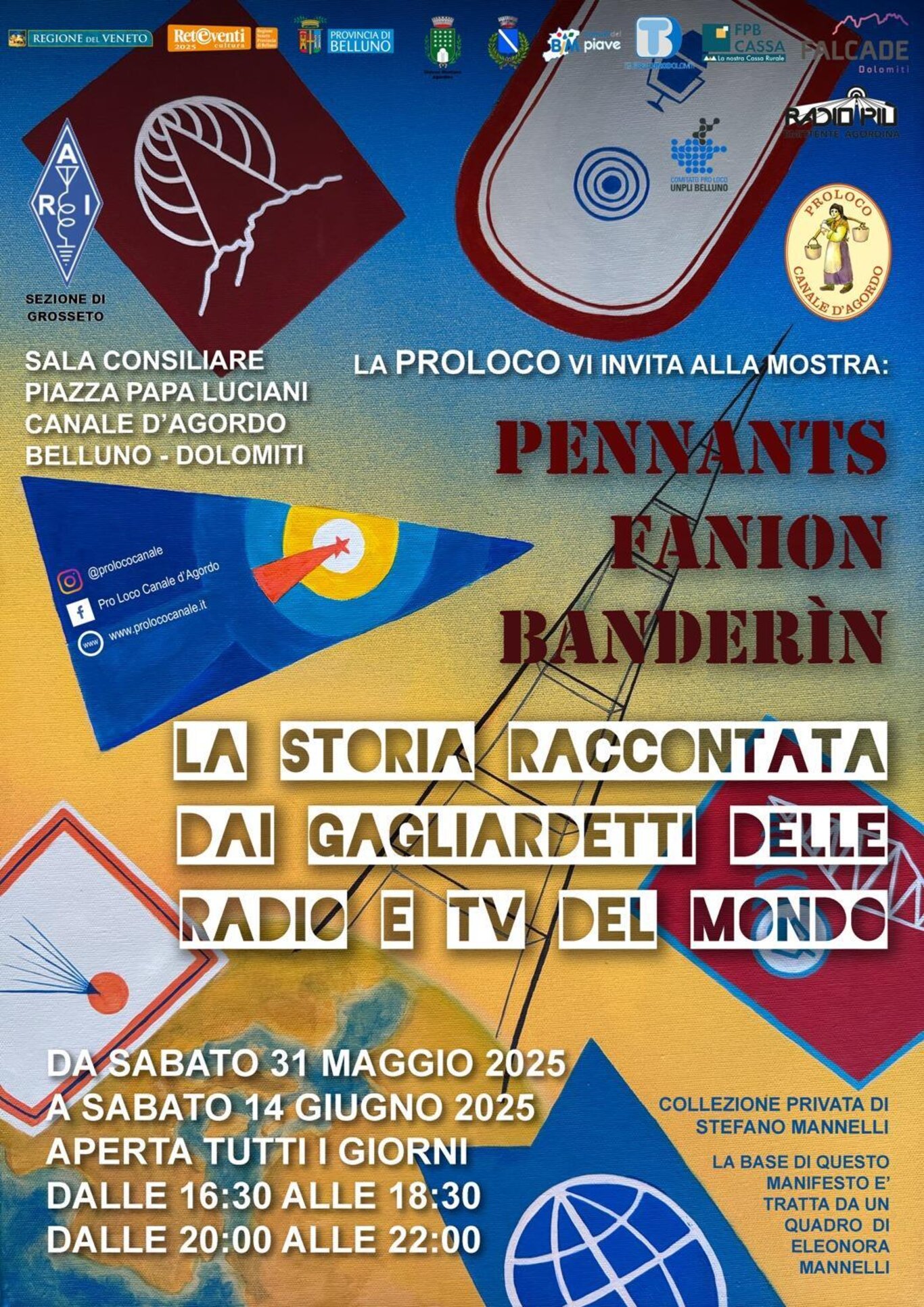 La storia raccontata dai gagliardetti...