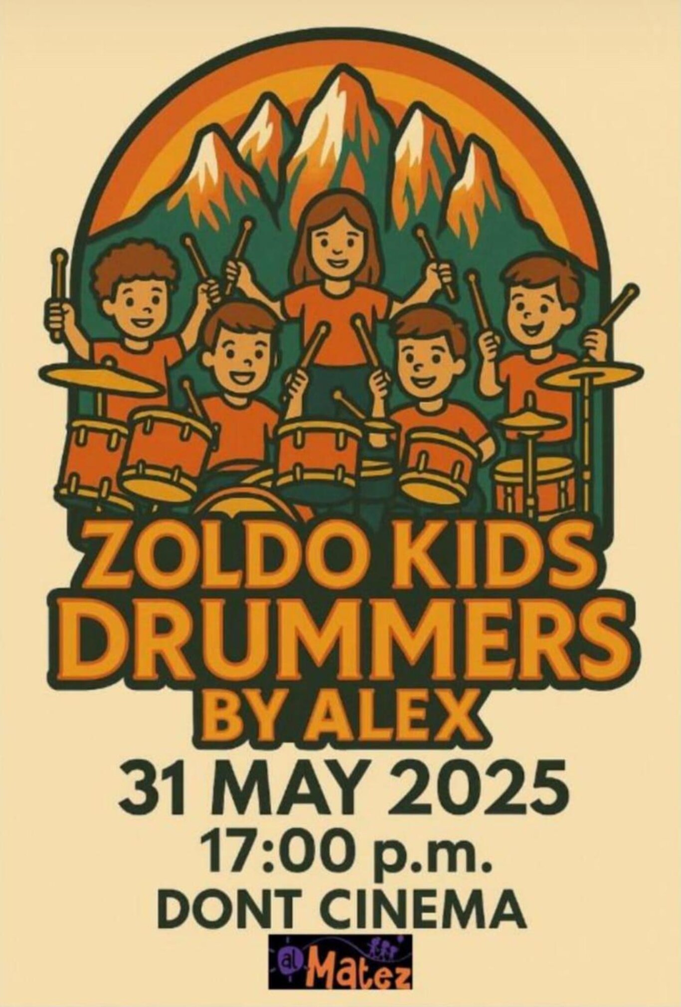 Locandina zoldo kids drummers Locandina zoldo kids drummers
