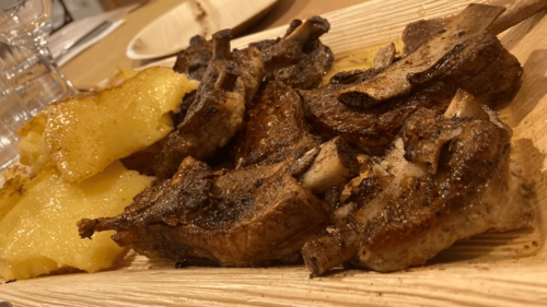 costicine e polenta