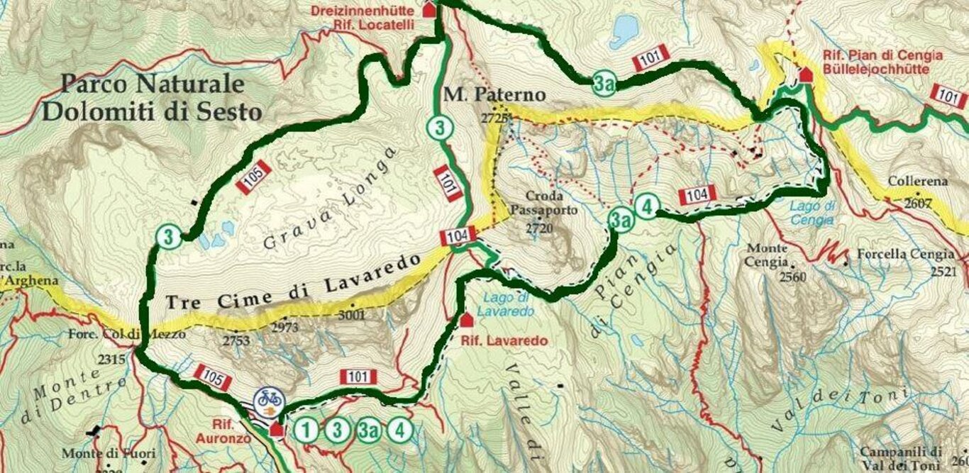 Anello Tre Cime   Monte Paterno