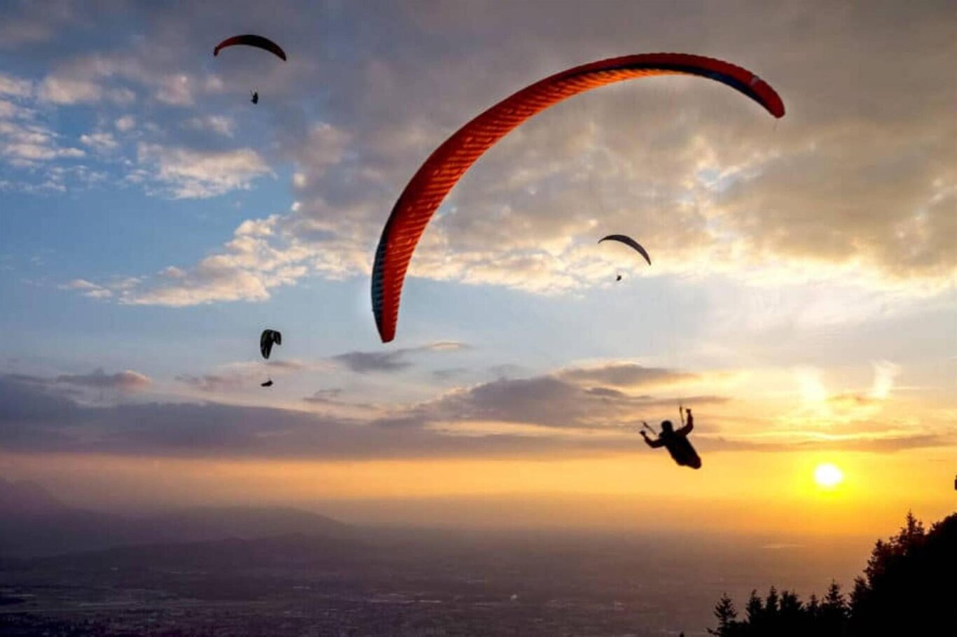 Parapendio in Alpago