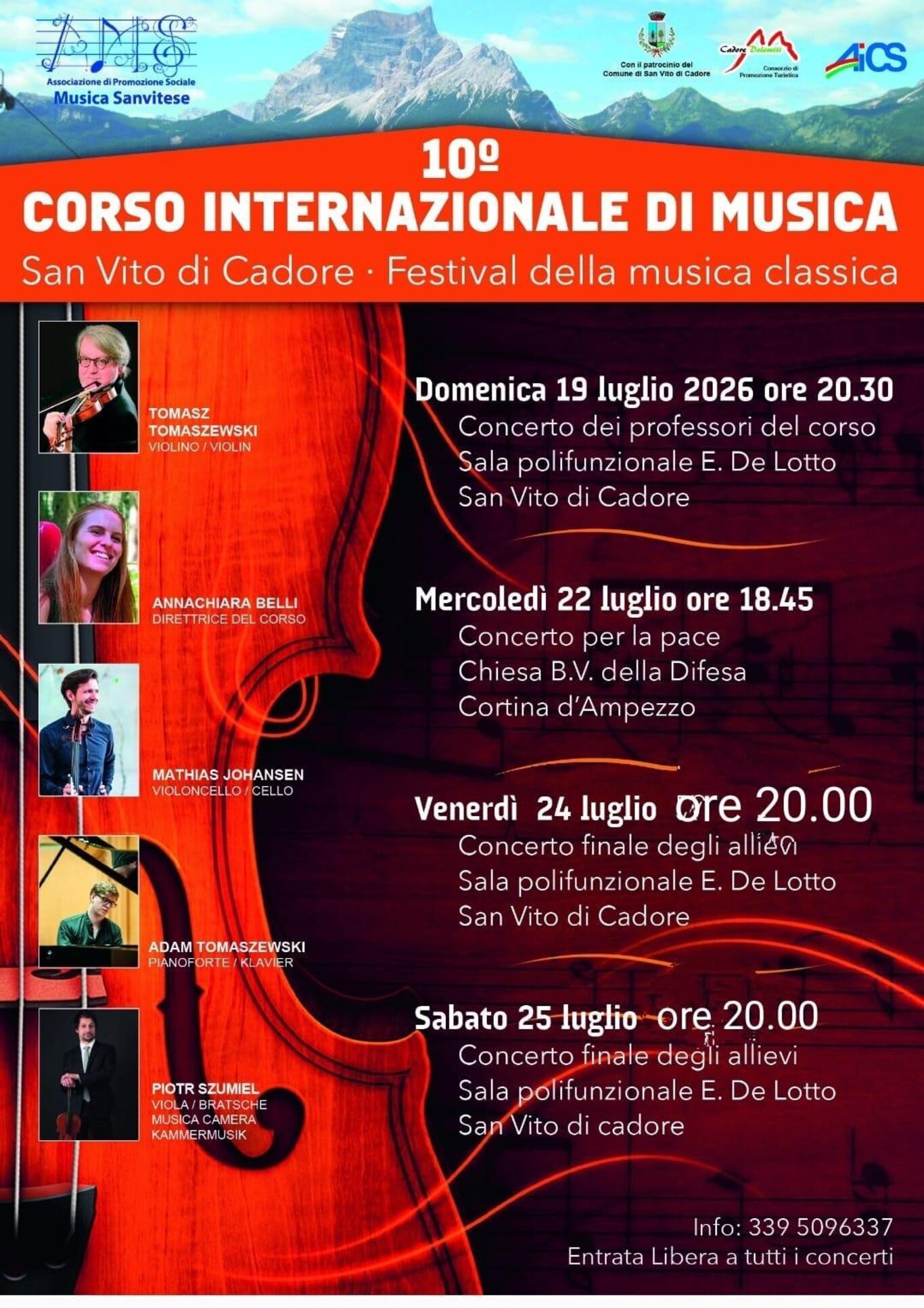 10° Corso internazionale di musica - Festival della musica classica-