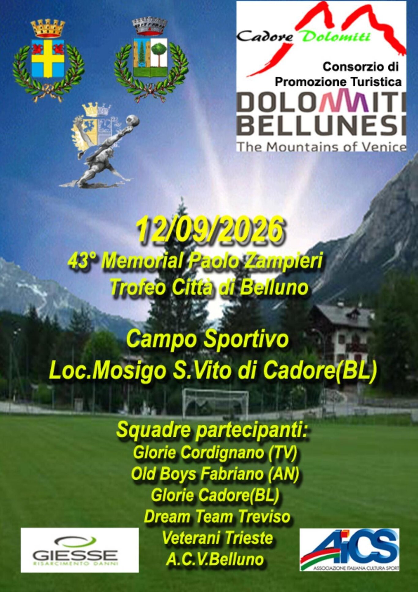 43° Memorial Paolo Zampieri Trofeo Città di Belluno