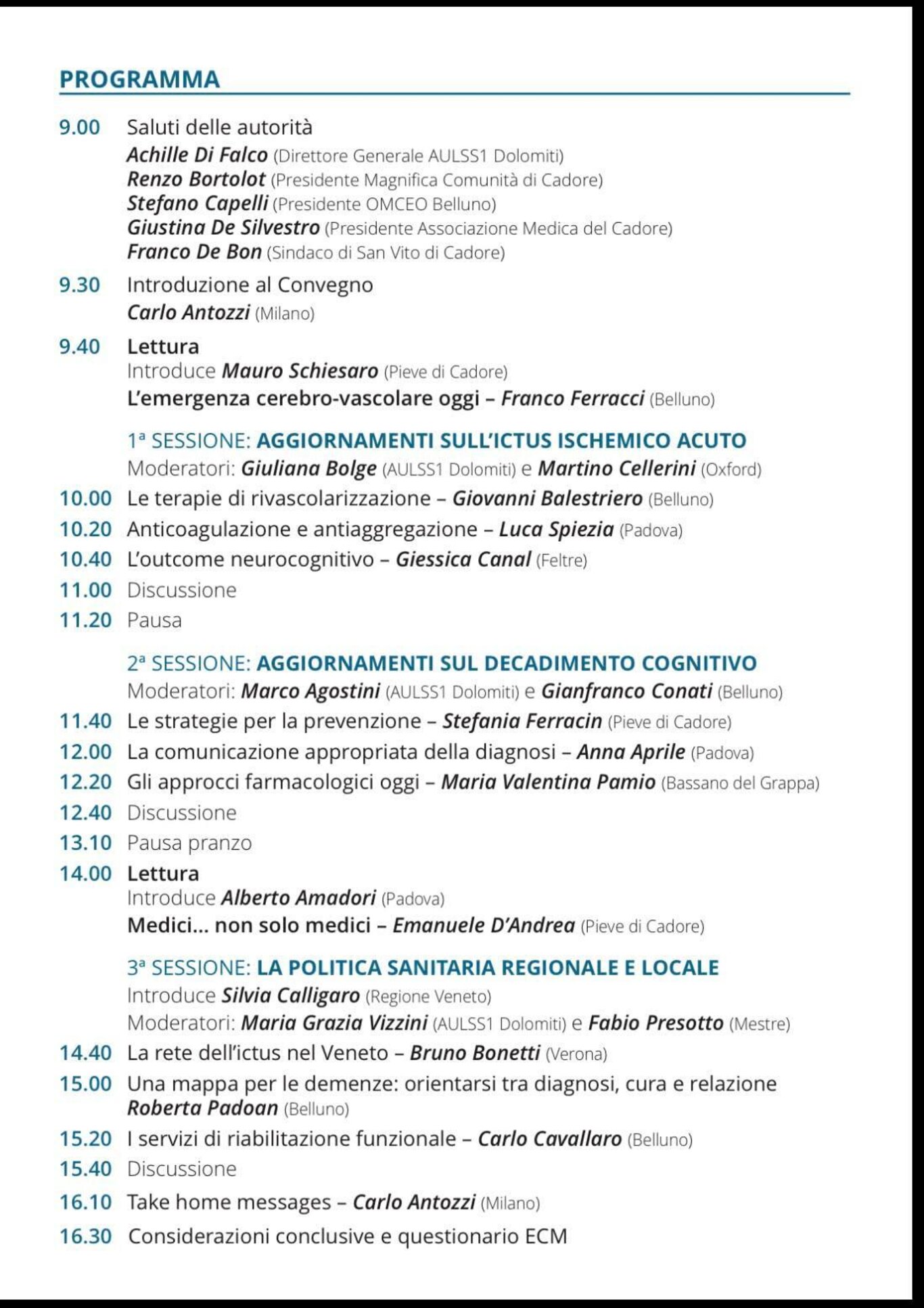 Aggiornamenti in Medicina Clinica: Neurologia