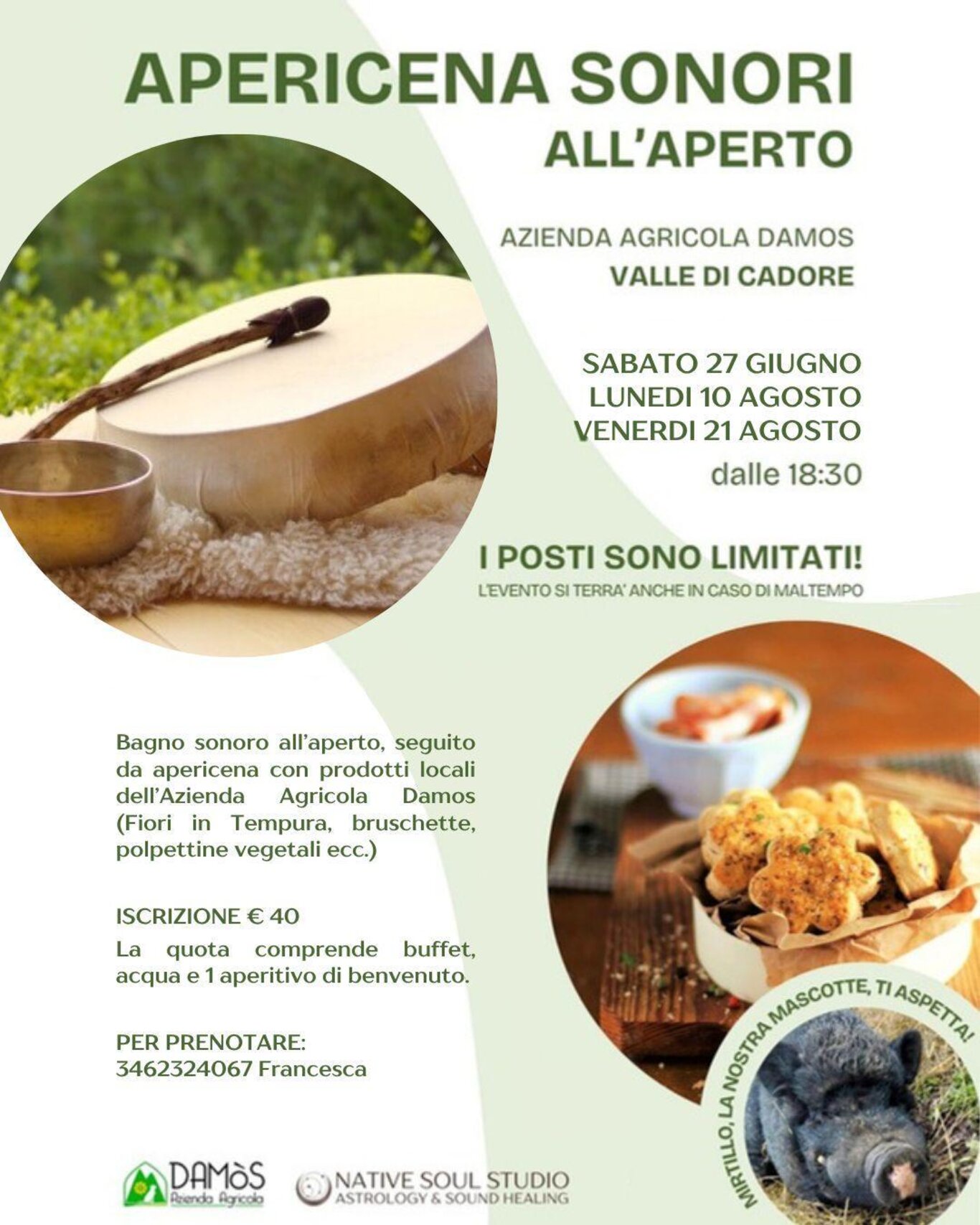 Apericena sonori all'Azienda Agricola Damos