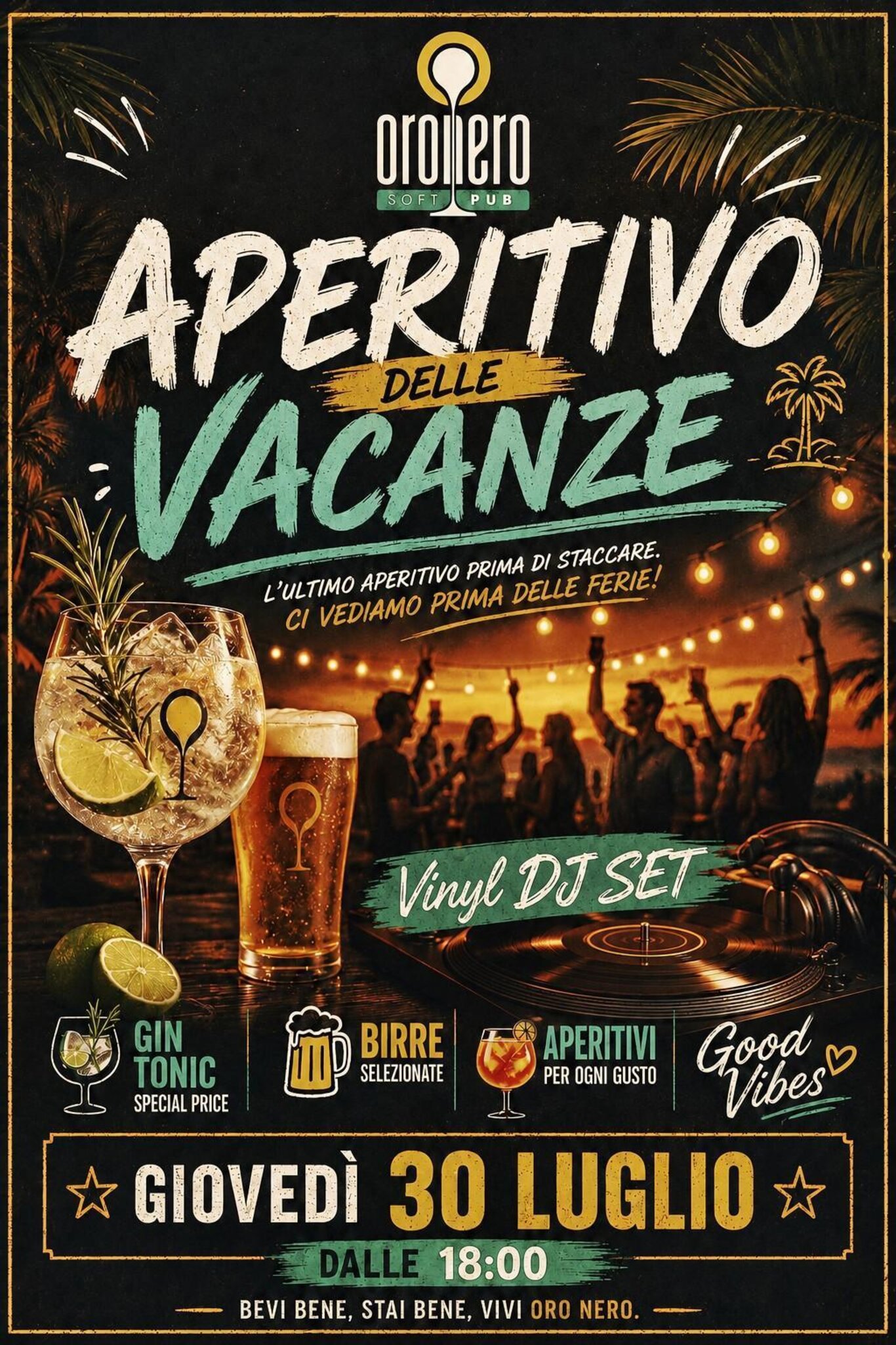 Aperitivo delle vacanze da OroNero