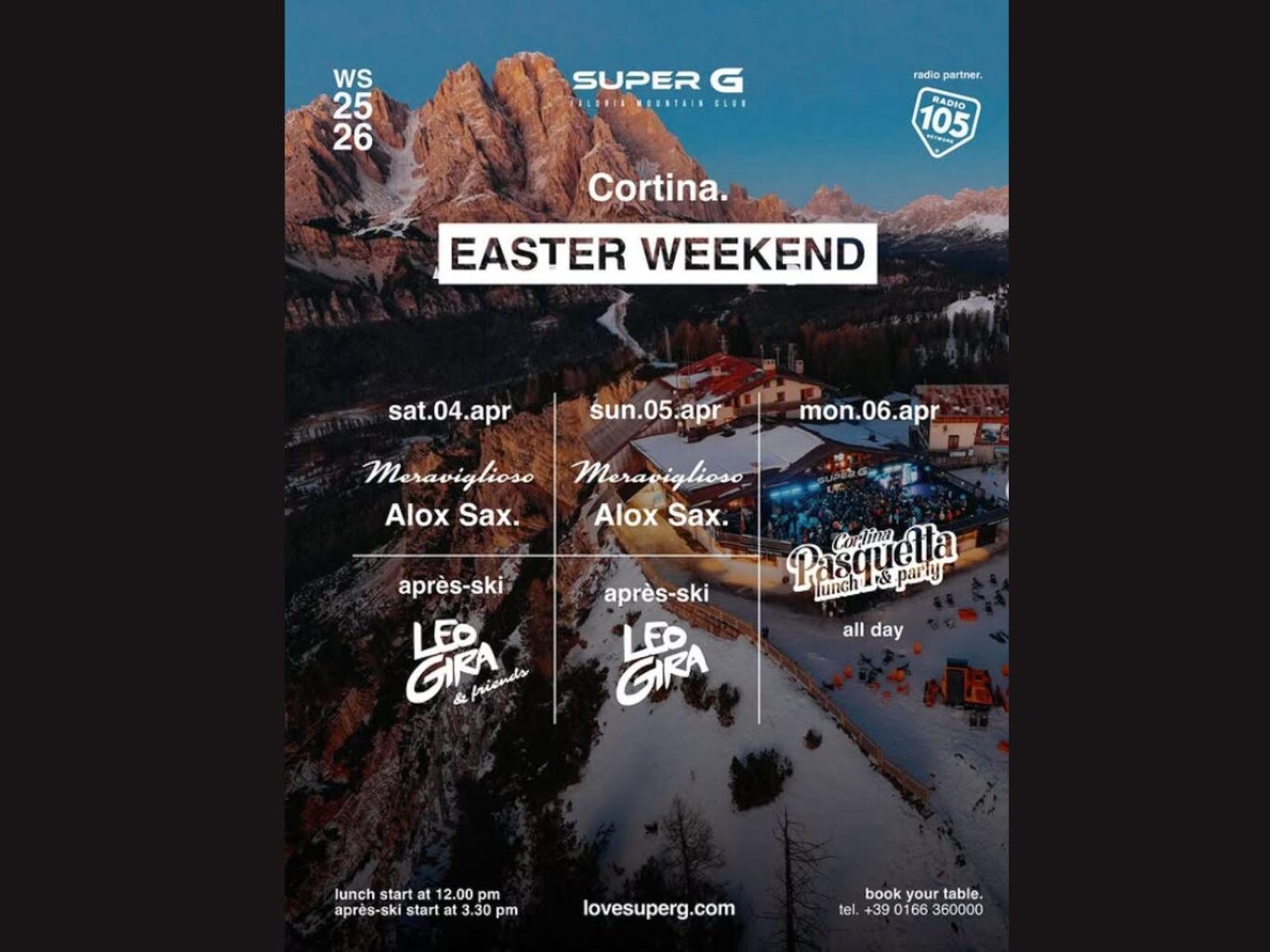 Après-Ski da Sogno a Cortina: The Easter Weekend