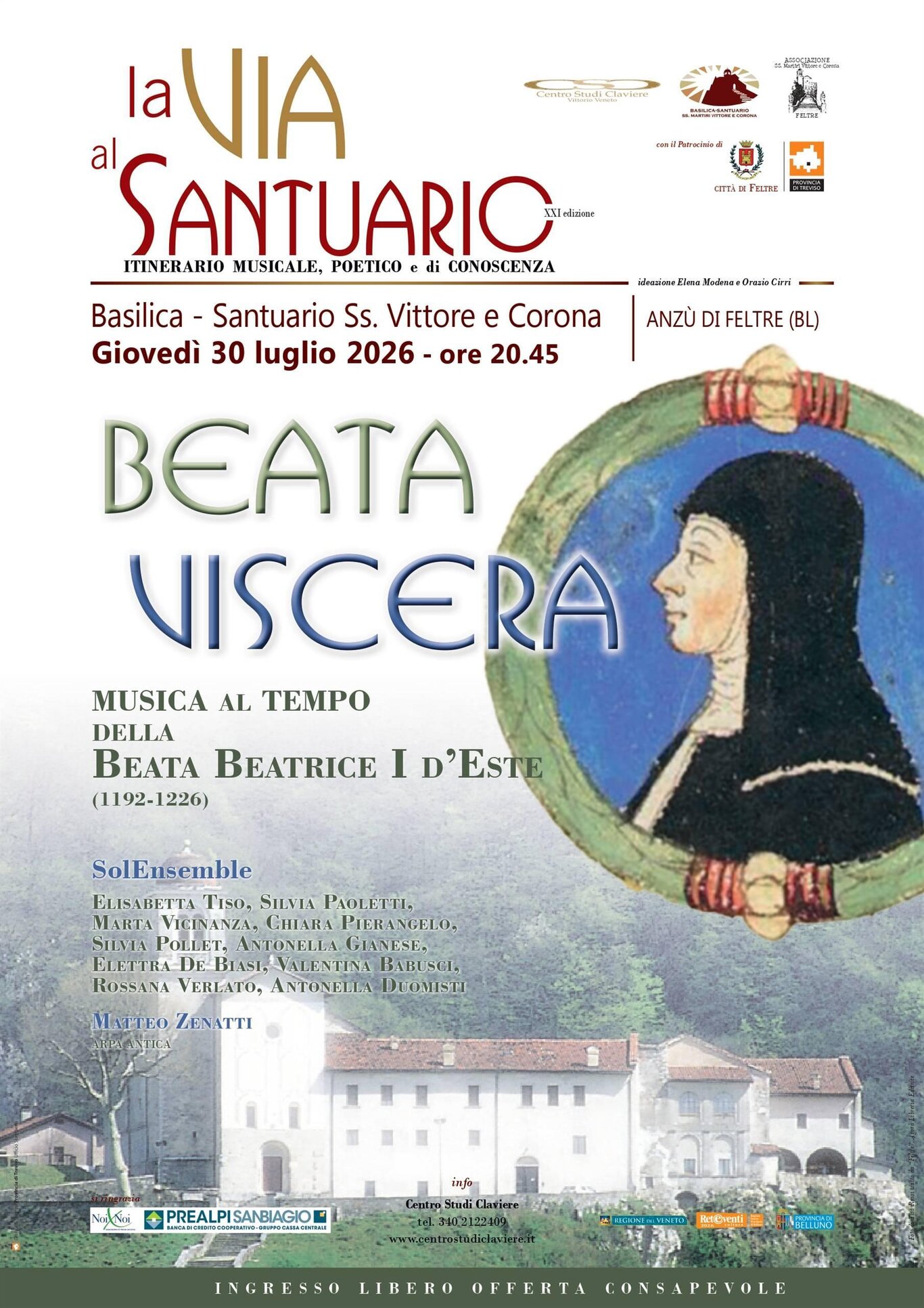 Blessed womb. Music at the time of Blessed Beatrice I d'Este