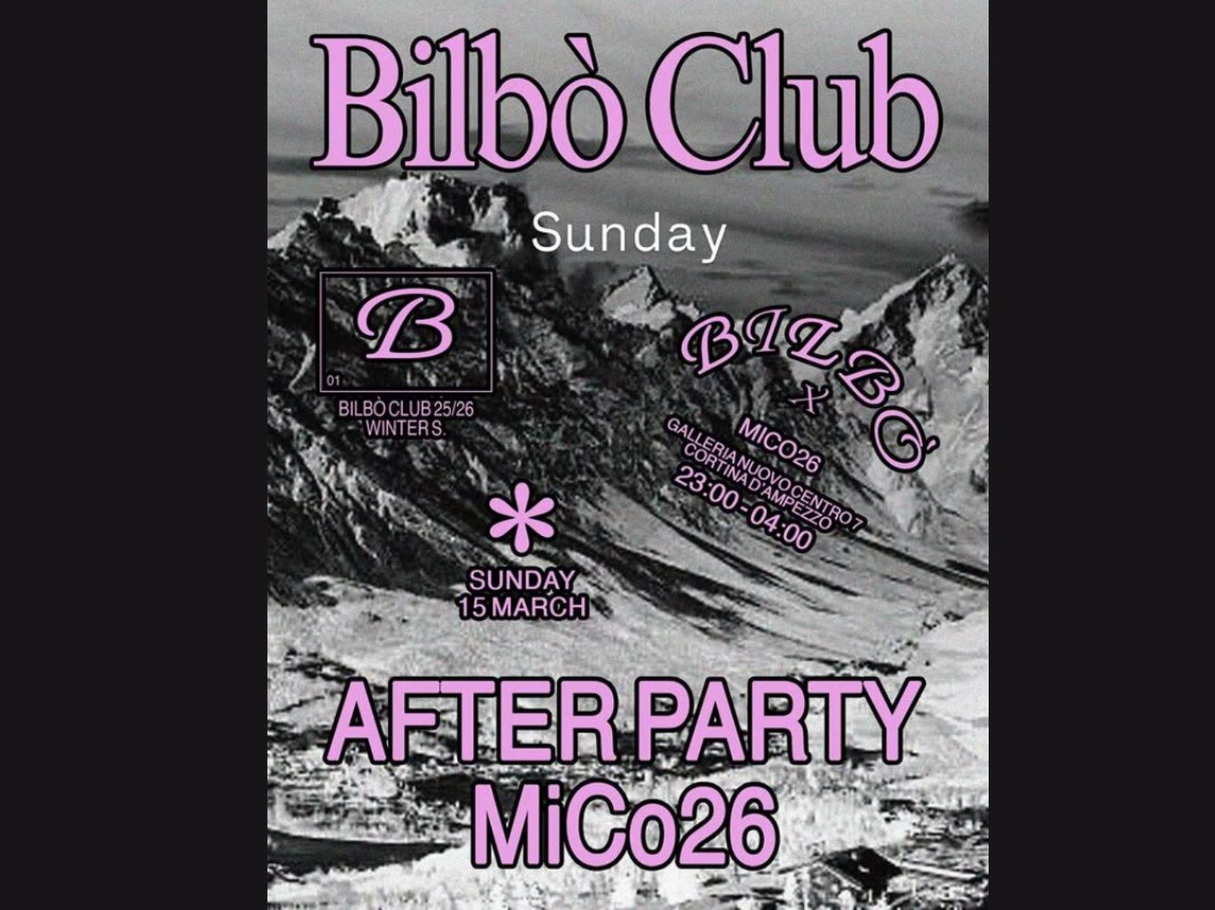 Bilbò Club After Party – MiCo26