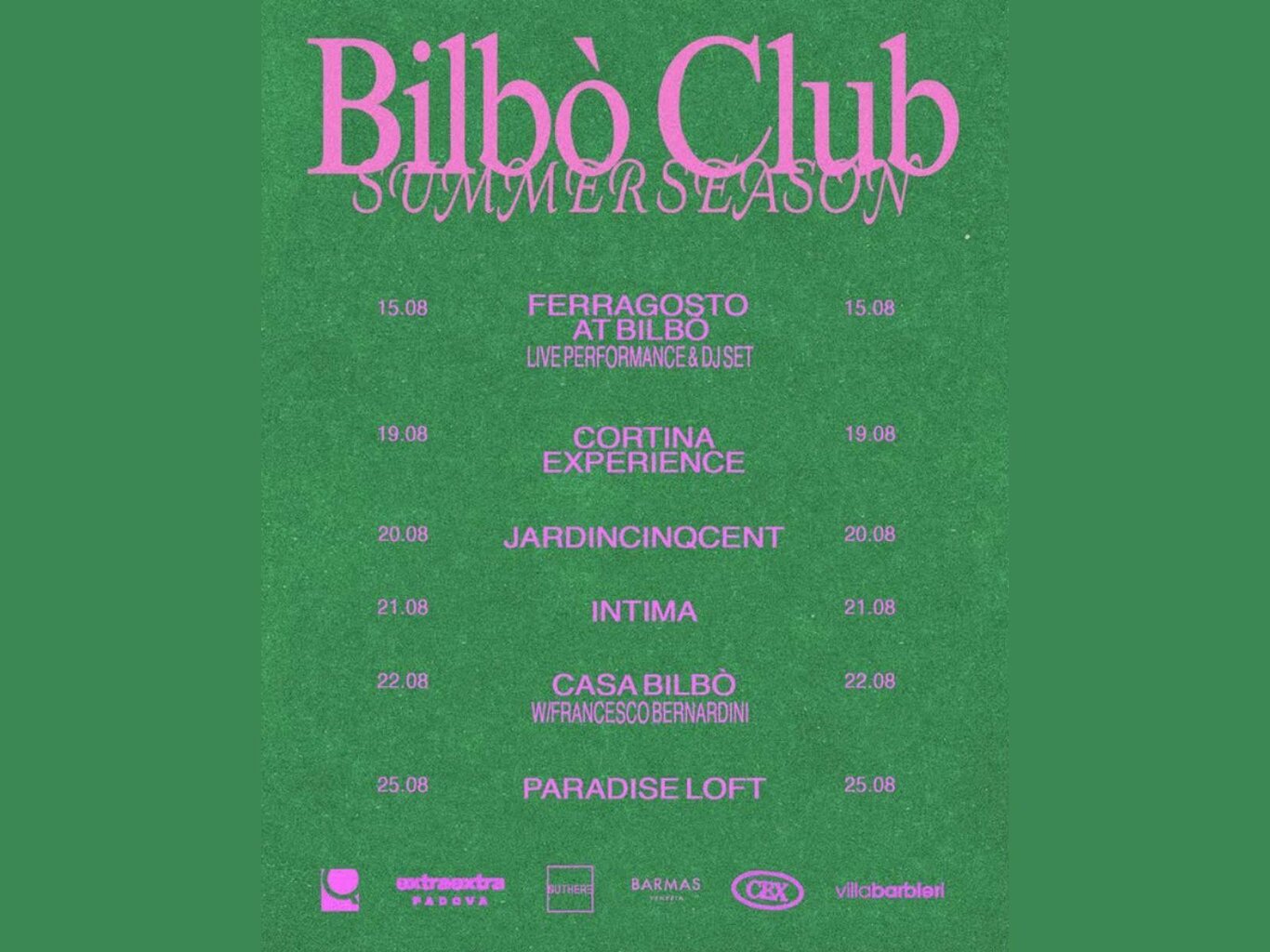 Bilbò Club The Summer Season