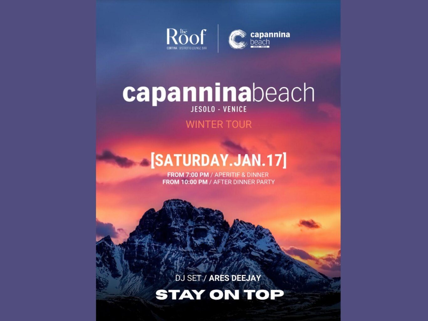 Capannina Beach Winter Tour
