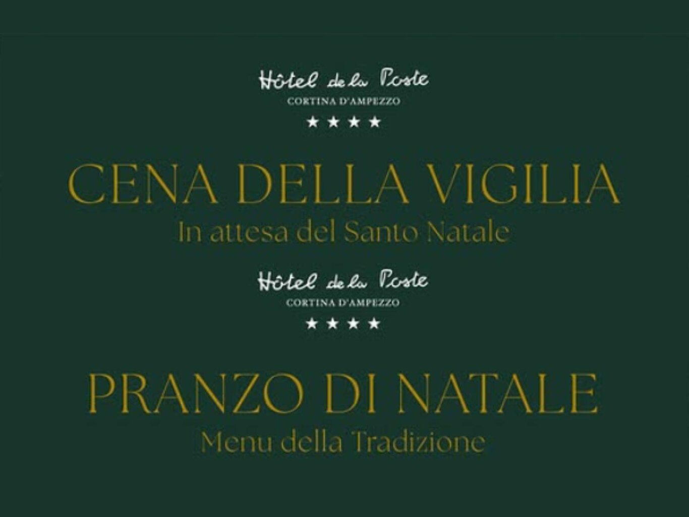 Cena della Vigilia & Pranzo di Natale