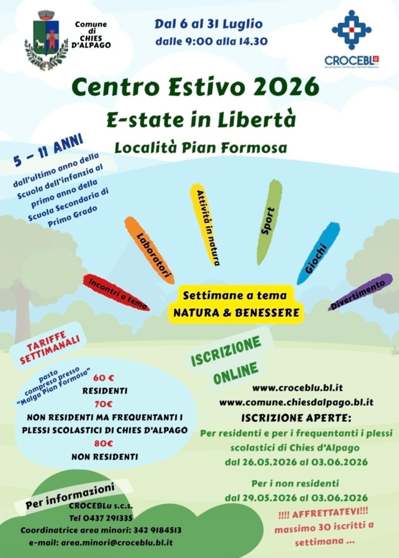 Centro estivo di Chies d'Alpago