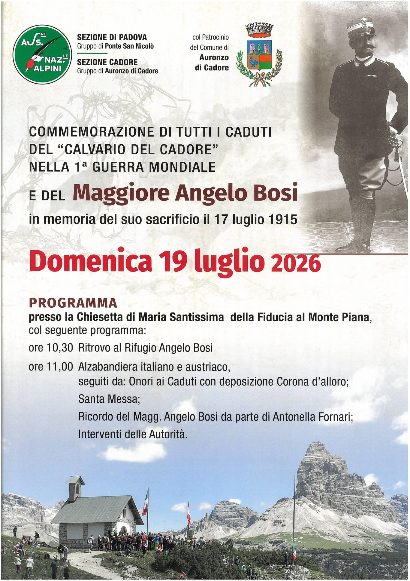 Cerimonia di commemorazione ai Caduti