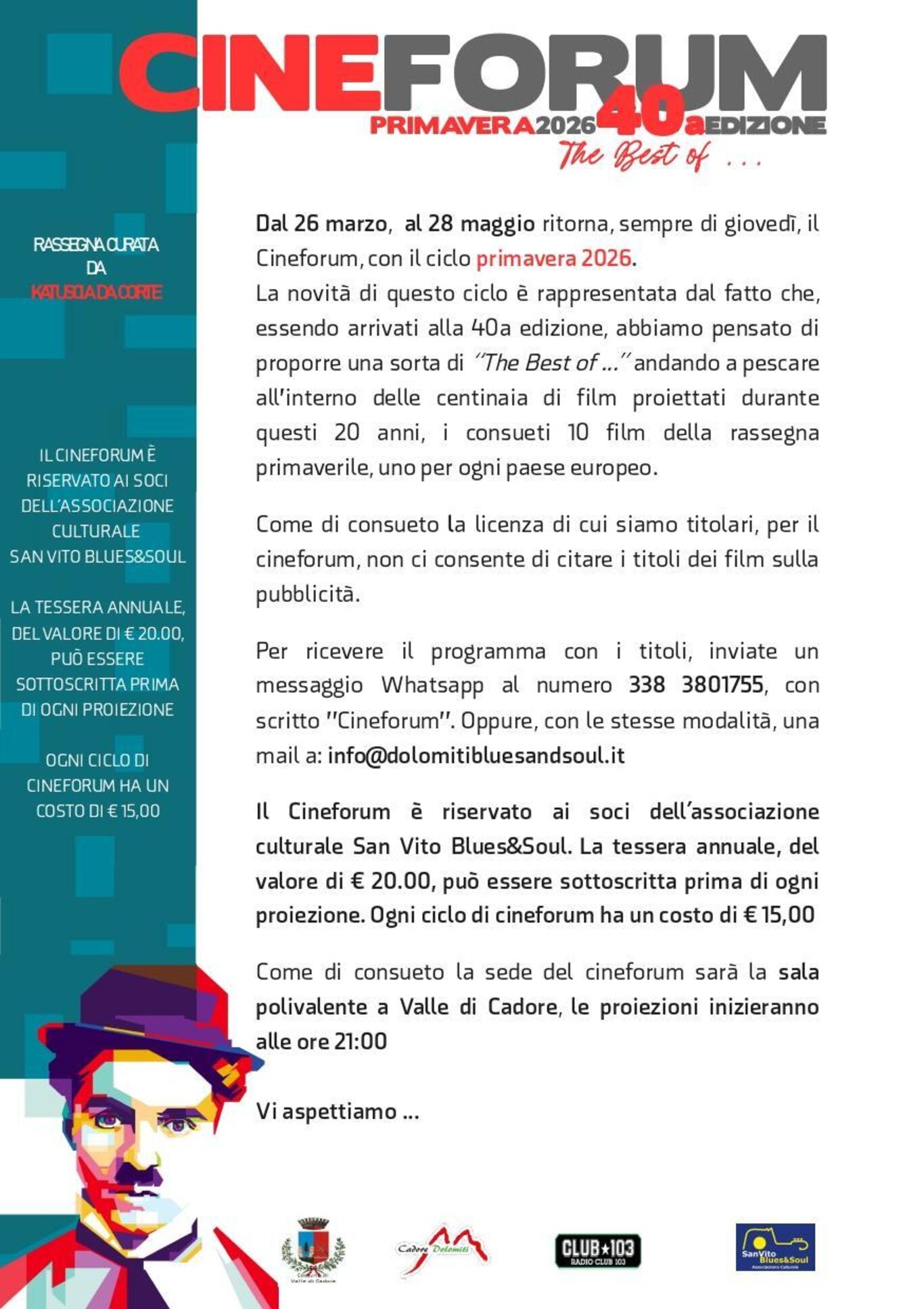 Cineforum PRIMAVERA 2026