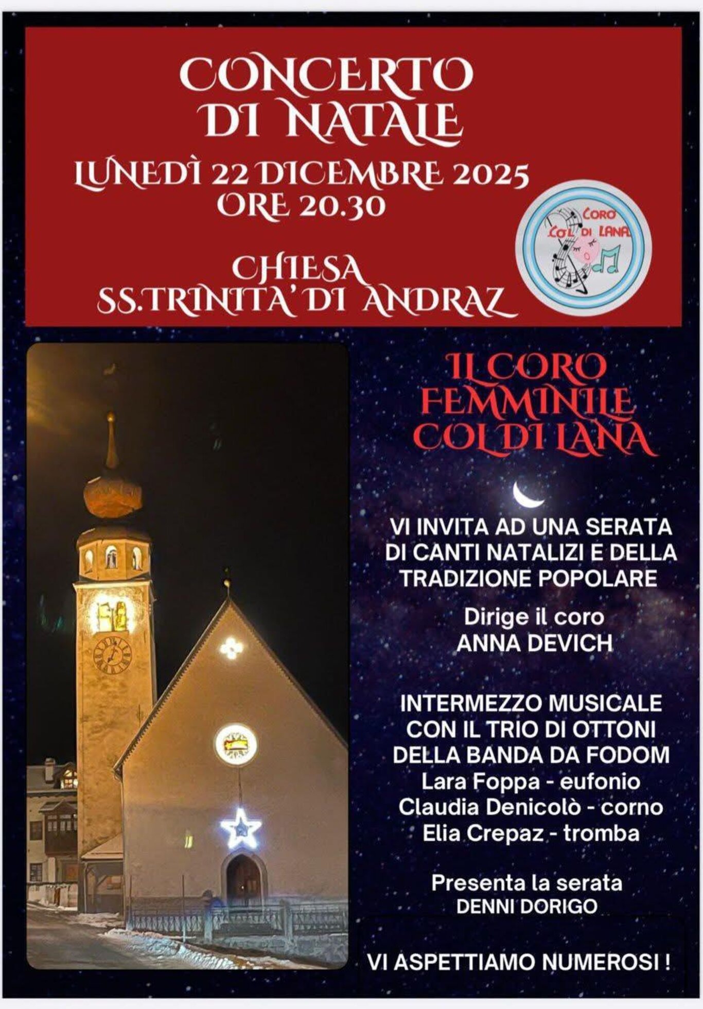 locandina concerto natalizio