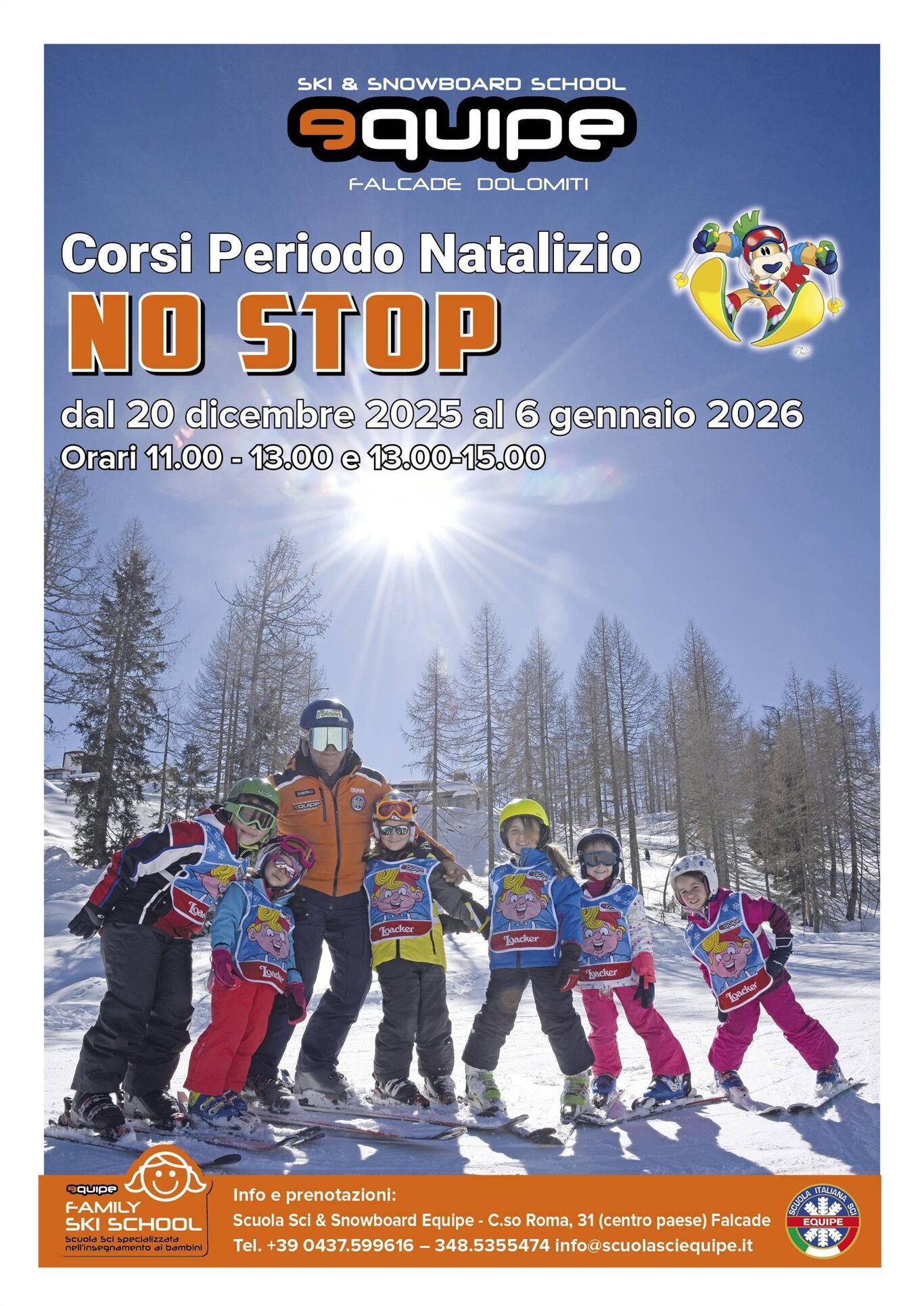 Corso di sci periodo natalizio