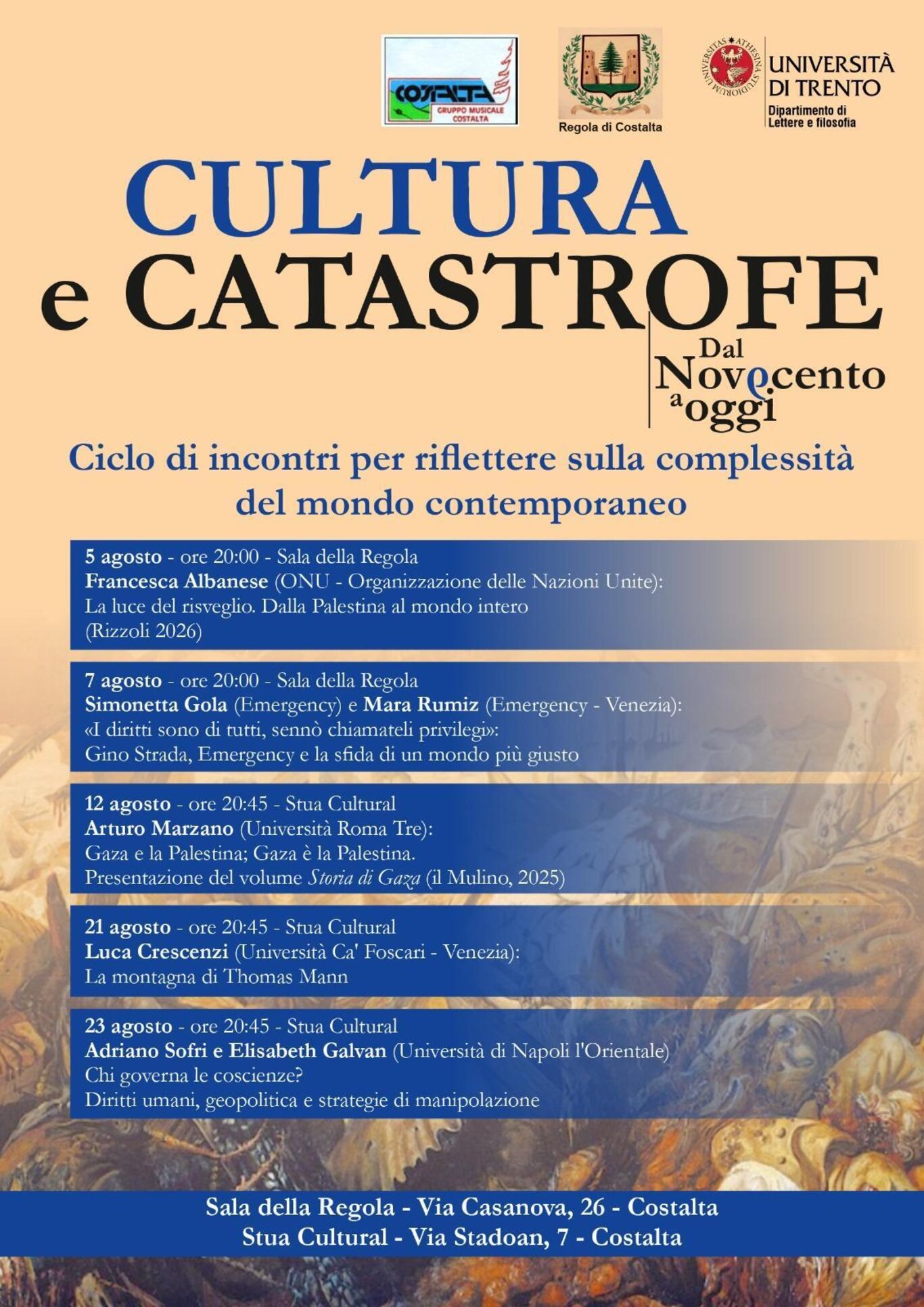Cultura e catastrofe, dal Novecento ad oggi