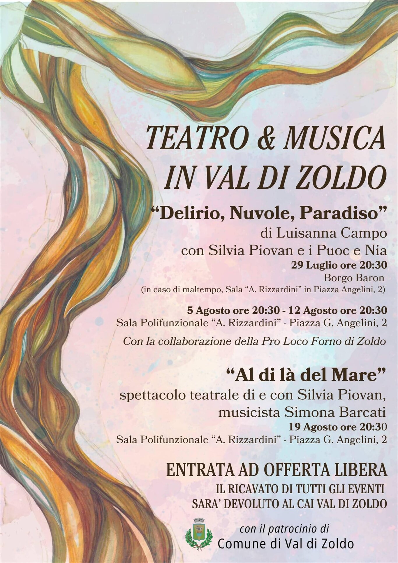 Delirio, Nuvole, Paradiso - spettacolo teatrale