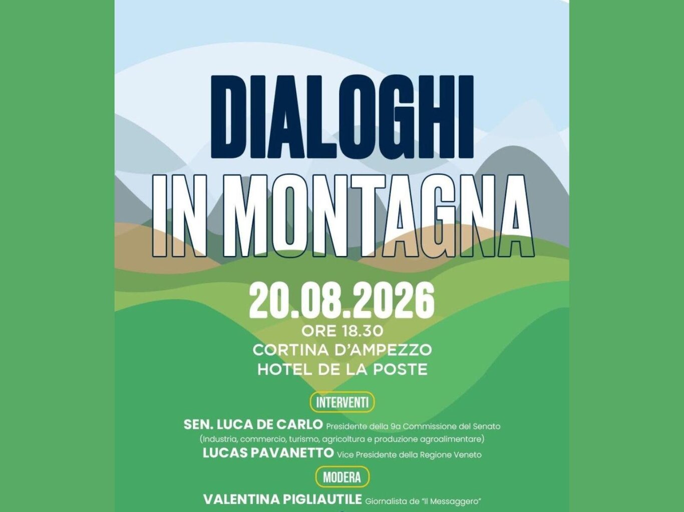 DIALOGUES IN THE MOUNTAINS