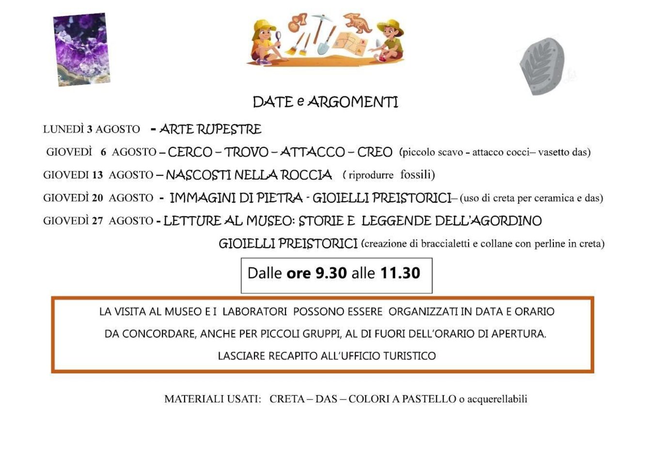 Eatate al museo - laboratori gratuiti