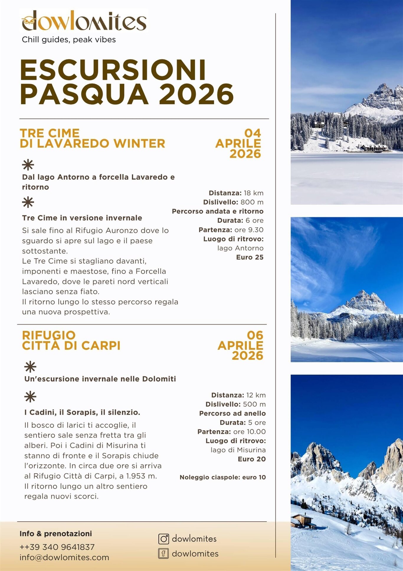 Escursioni Pasqua 2026