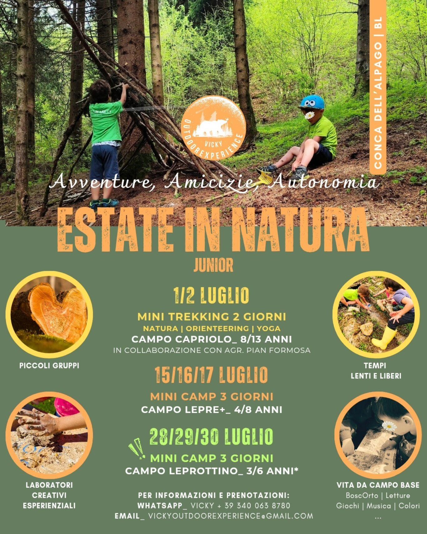 Estate in natura con Vicky outdoorexperience
