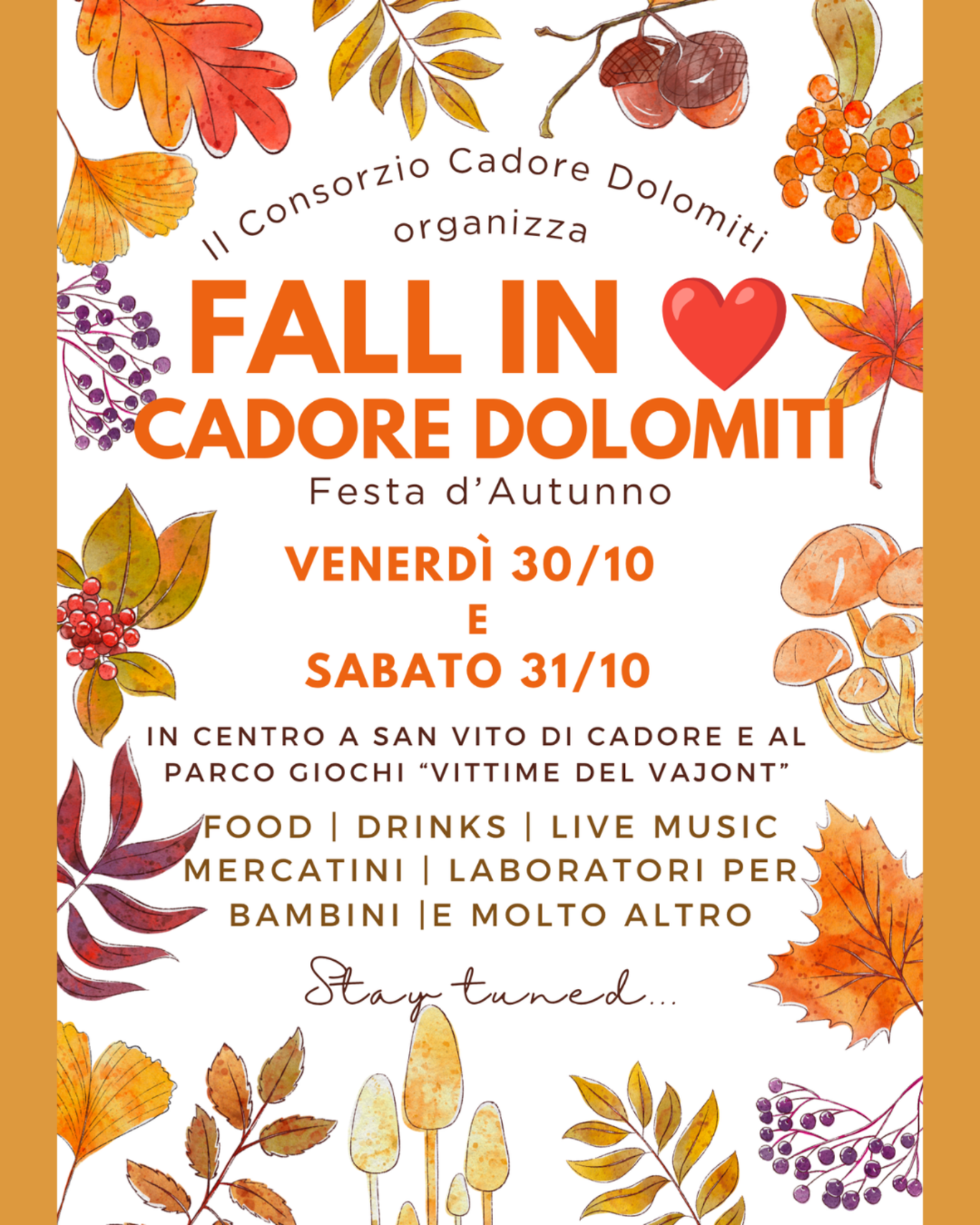 FALL IN ❤ CADORE DOLOMITI ❤ Festa d'Autunno