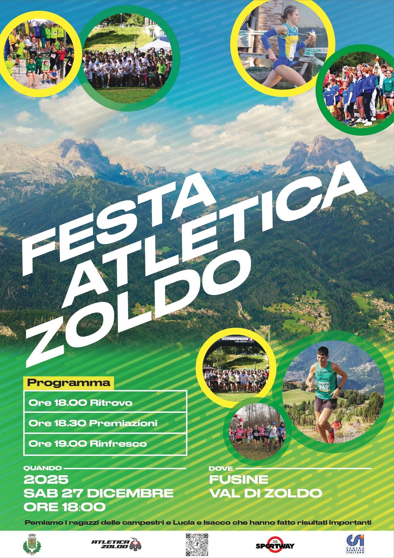 Locandina festa atletica 2025