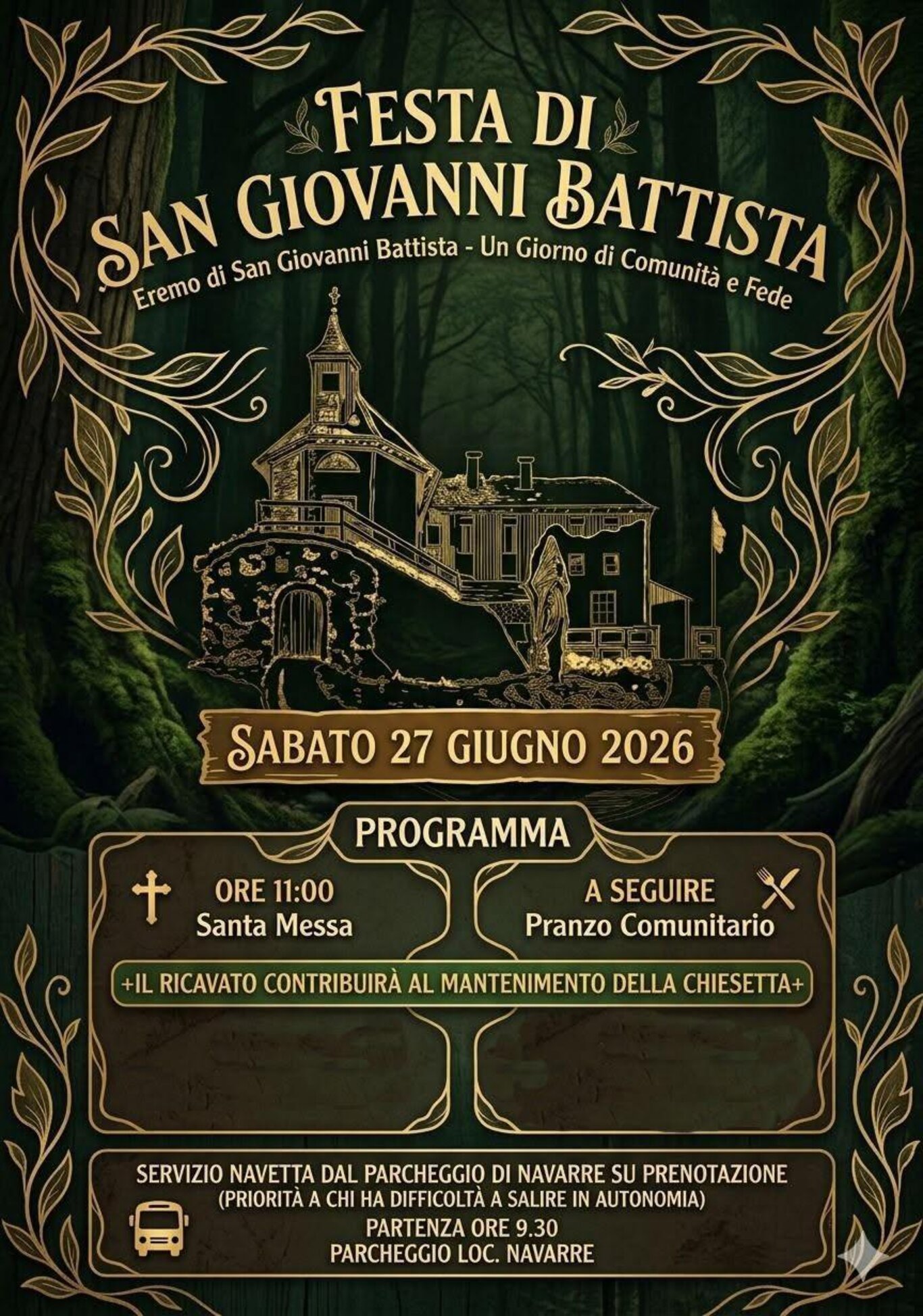 Festa di San Giovanni Battista all'Eremo dei Romiti