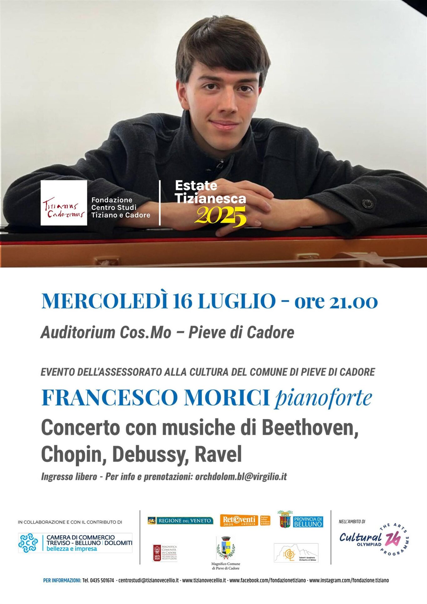 Francesco Morici, pianoforte (locandina) Francesco Morici, pianoforte (locandina)