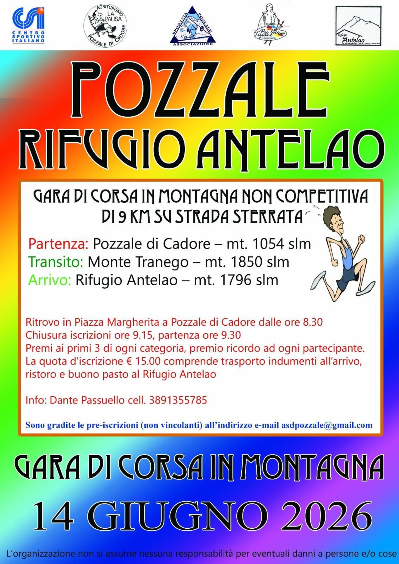 GARA DI CORSA NON COMPETITIVA - Da Pozzale a Rifugio Antelao