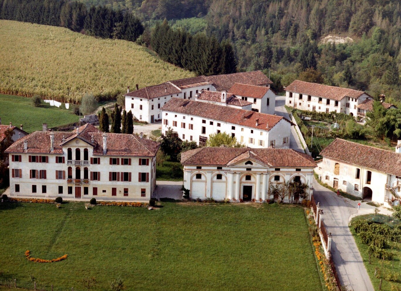 Veduta aerea della Villa