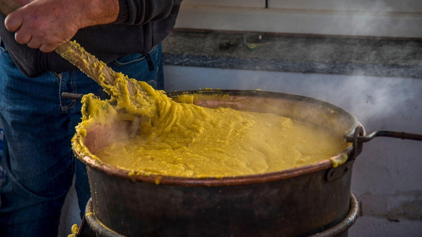 Preparazione della polenta