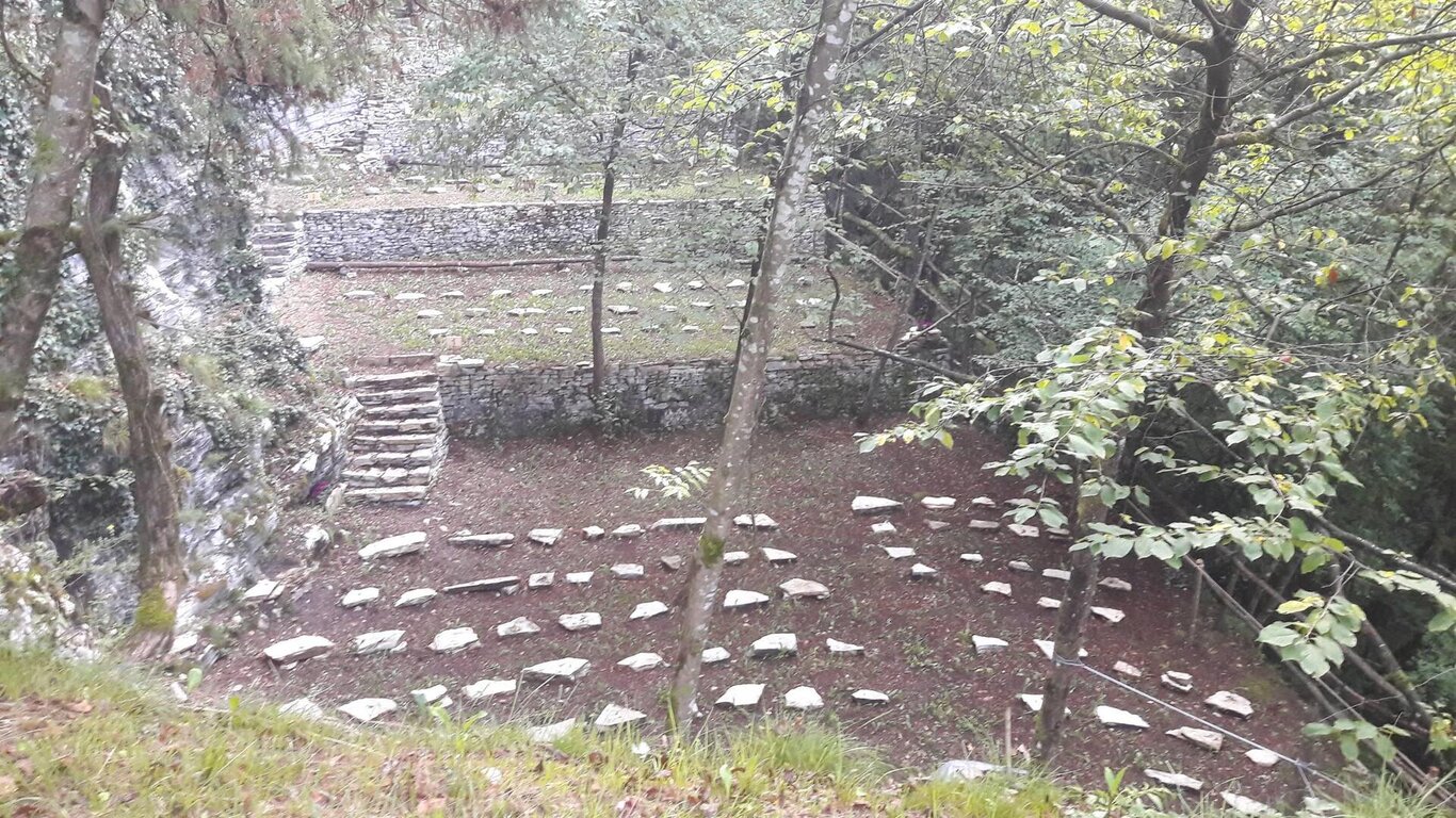 teatro al Mut vista da sopra il palcoscenico