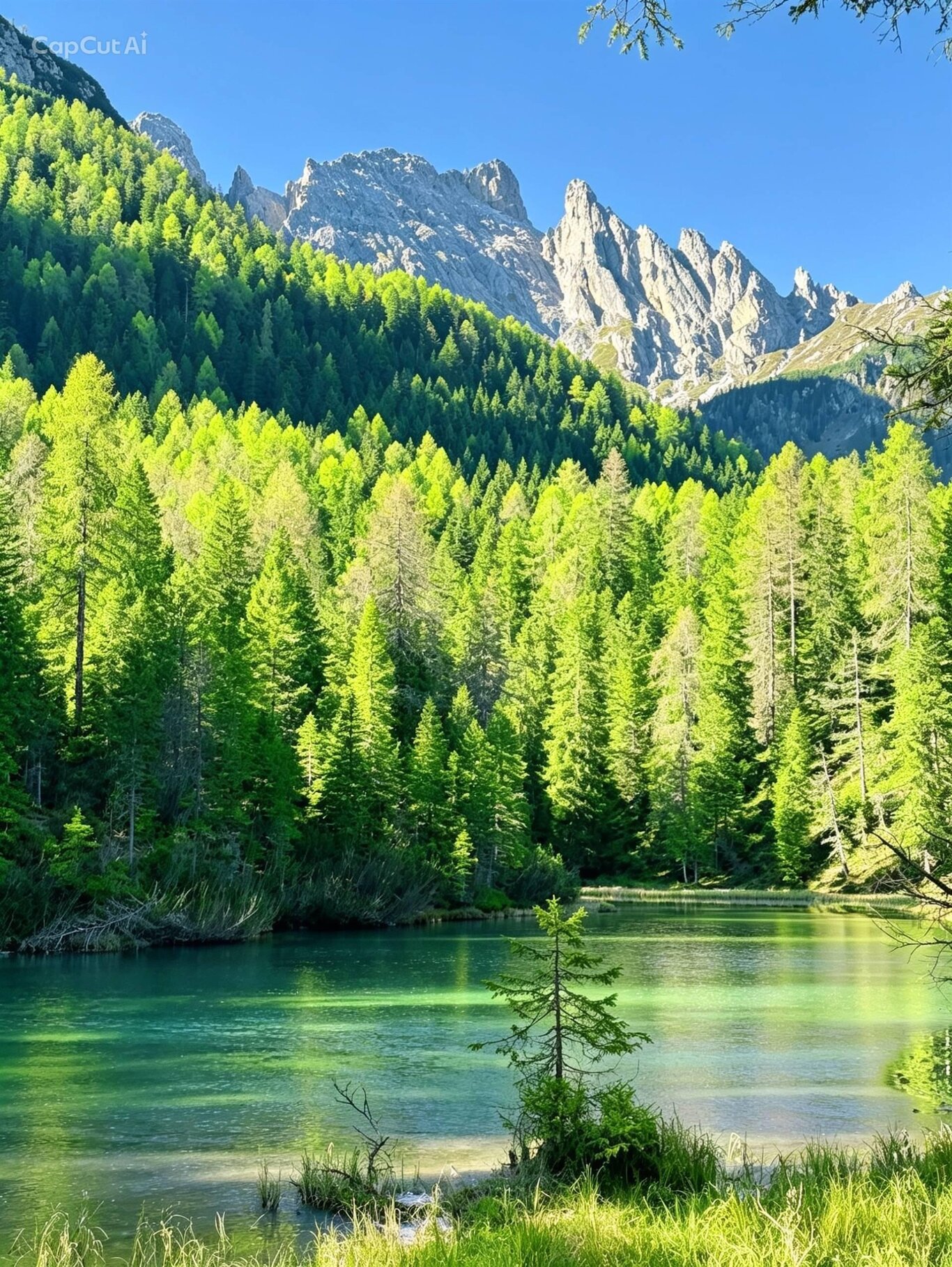 Il lago e la Casera Aiarnola