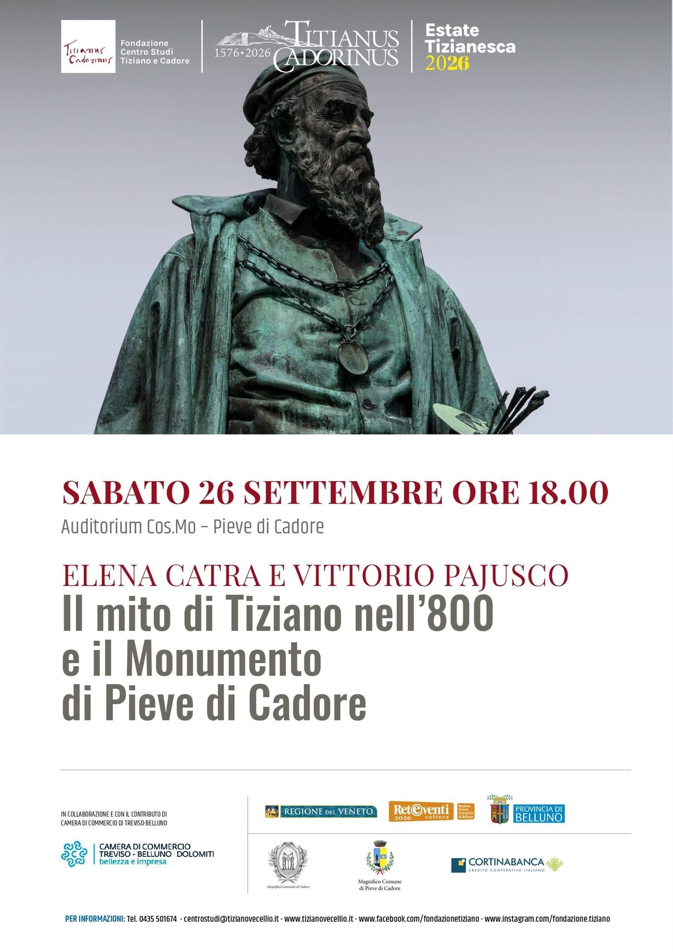 Il mito di Tiziano nell'800 e il Monumento di Pieve di Cadore