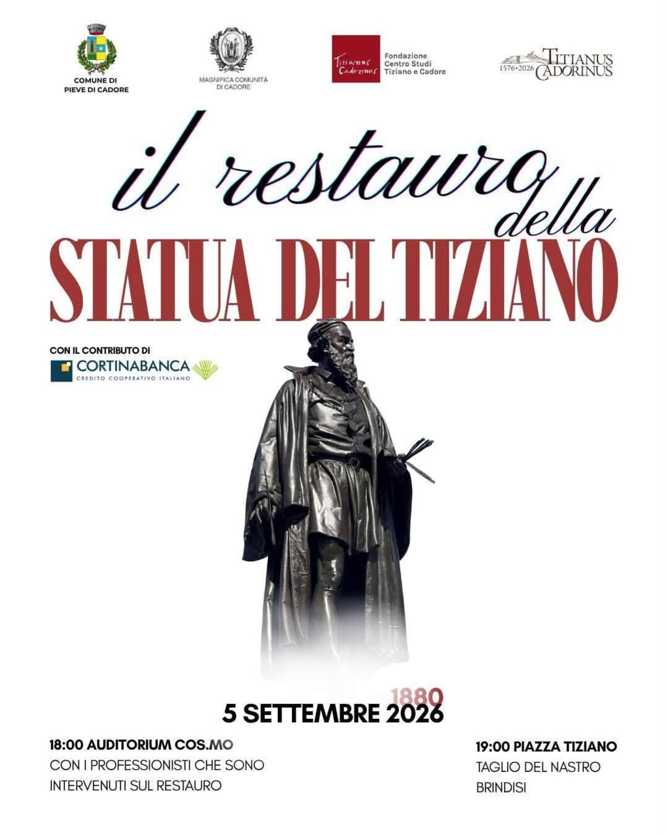Il restauro della statua del Tiziano