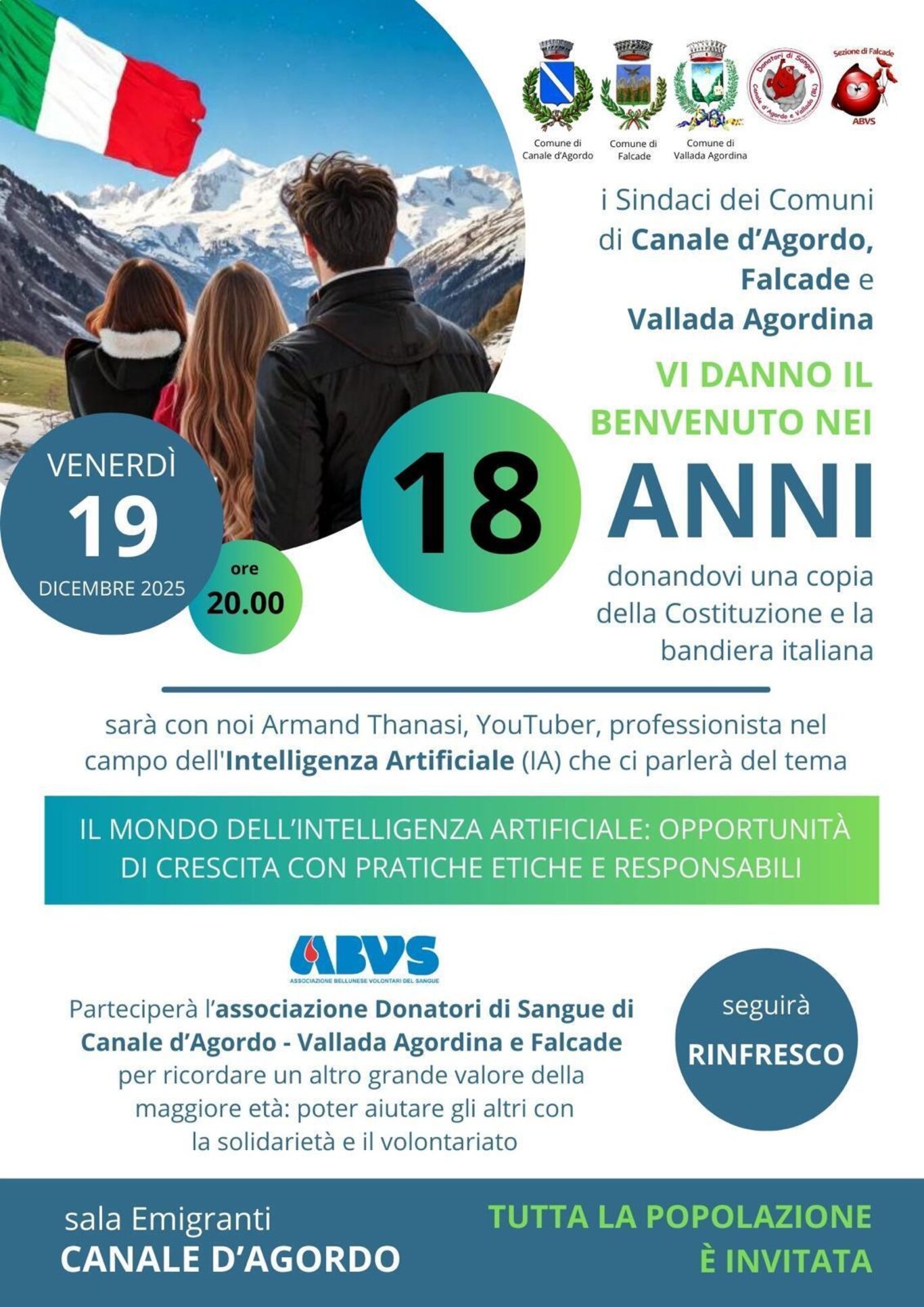 Incontro neodiciottenni