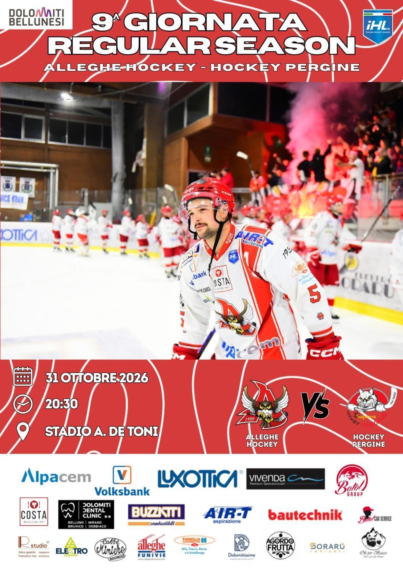 Incontro di hockey su ghiaccio